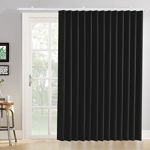 Joydeco Black Velvet Curtains for Bedroom Living Room - Image 2