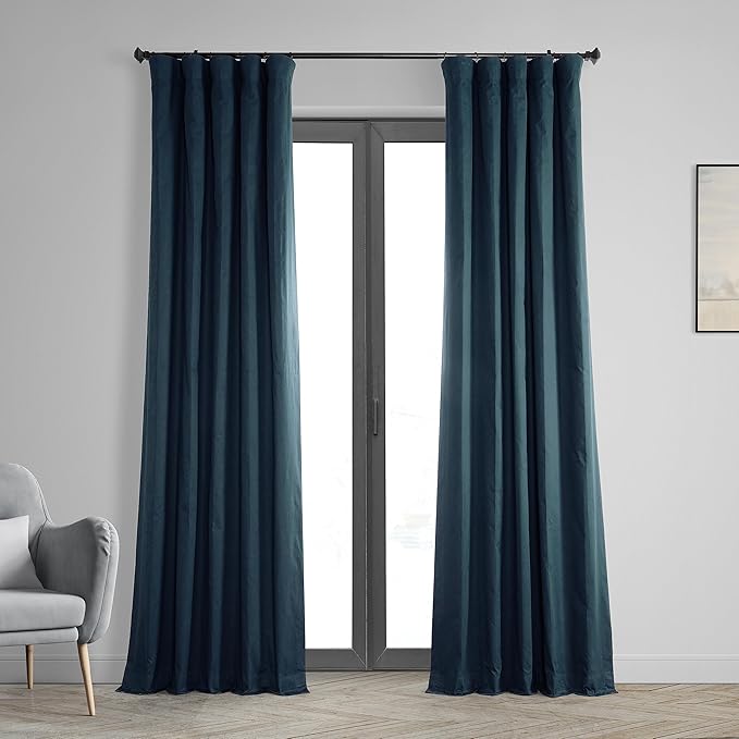 HPD Half Price Drapes Cotton True Blackout Curtains