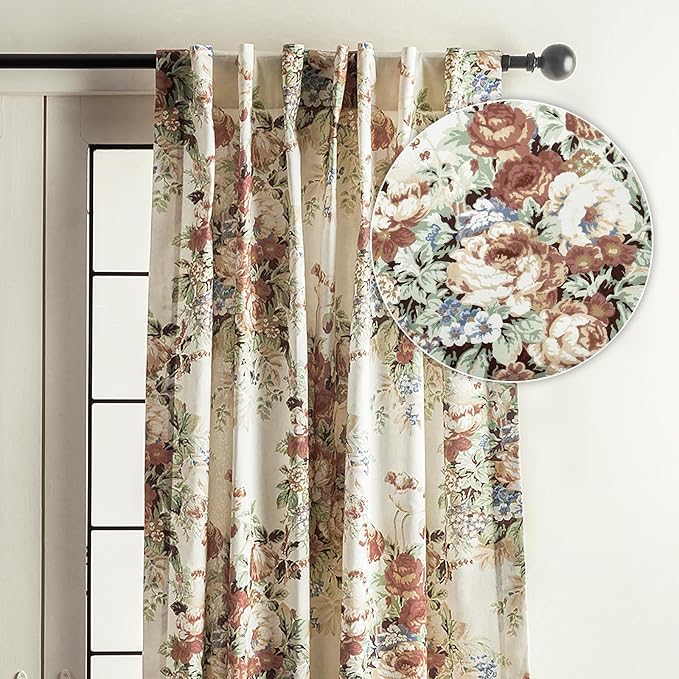 Maison d’ Hermine Curtains for Living Room 100% Cotton