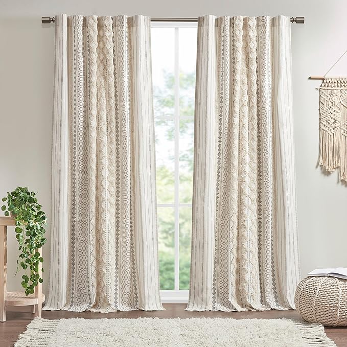INK+IVY Imani 100% Cotton SINGLE PANEL Curtain