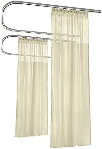 ChadMade 8ft Wide x 7ft Tall Flat Hook Panel Drapes Divider
