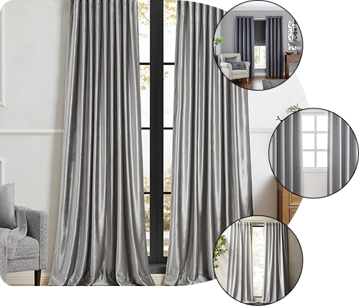 Grey Curtains Dubai