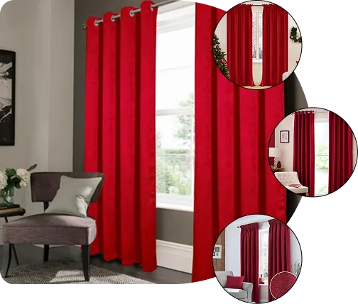 Red Curtains Dubai