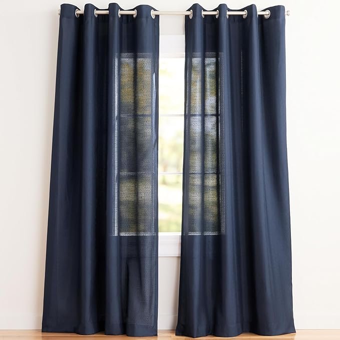 Exclusive Home Loha Linen Grommet Top Curtain