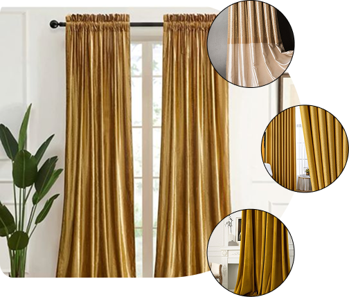 Golden Curtains in Dubai