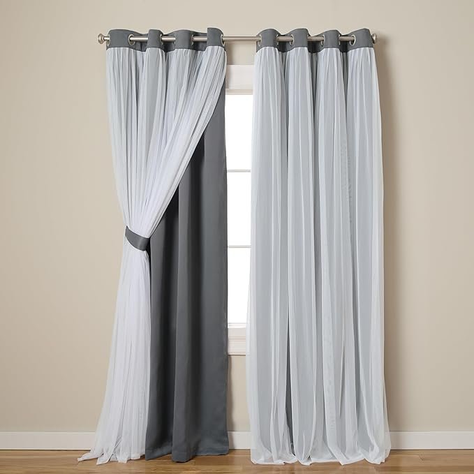 TOWN & COUNTRY LUXE Talia Double Layer Indoor Curtains