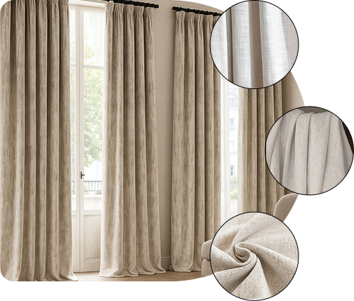 Stylish Chiffon Curtains in Dubai