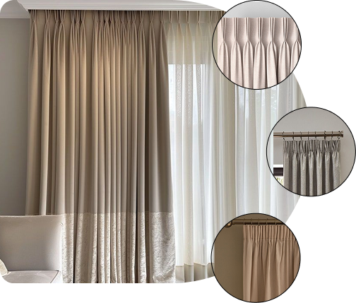 Leading Pencil Pleat Curtain Specialists in Dubai