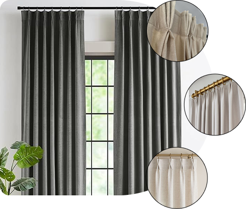 Pencil Pleat Curtain