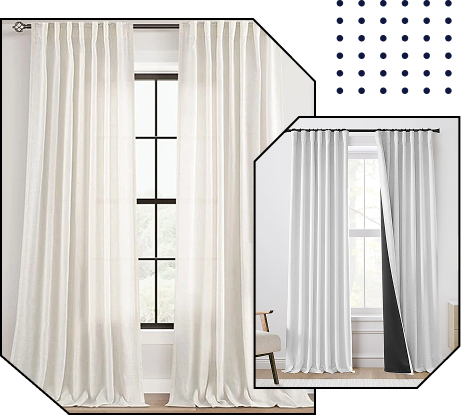 Custom White Curtains in Dubai