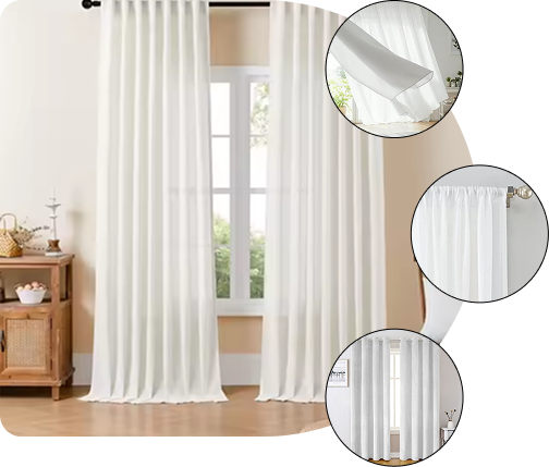 white curtains dubai