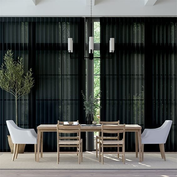 Aria Ebony Privacy Sheer Curtains