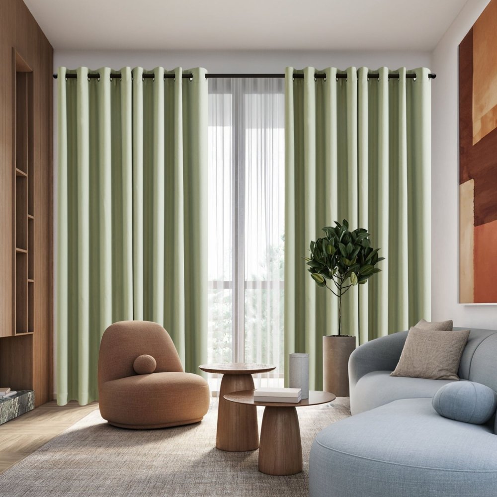 Aspasia Custom Cotton Blend Blackout Curtain