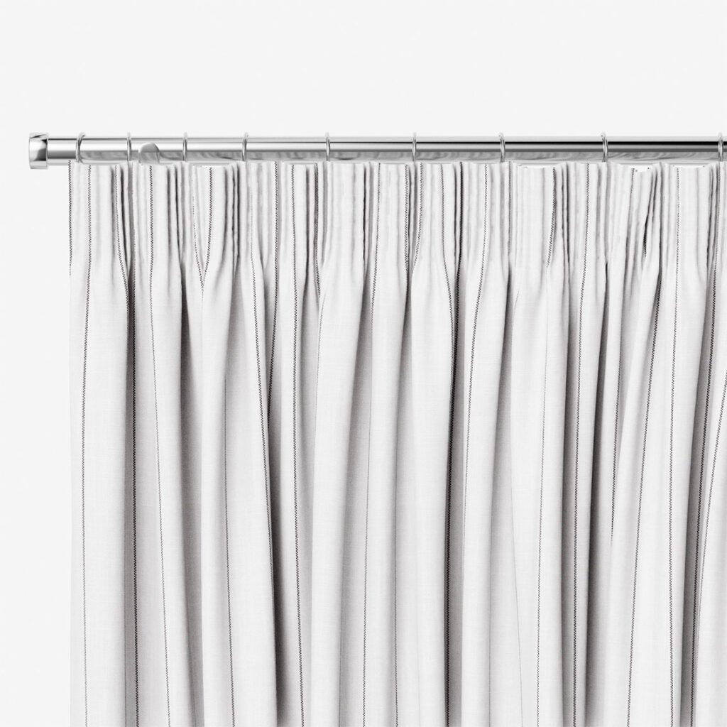 Cairo Stripe Parchment Curtains