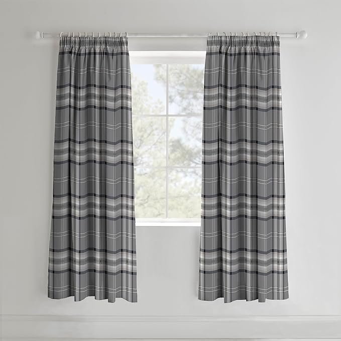 Catherine Lansfield Kelso Check Curtains