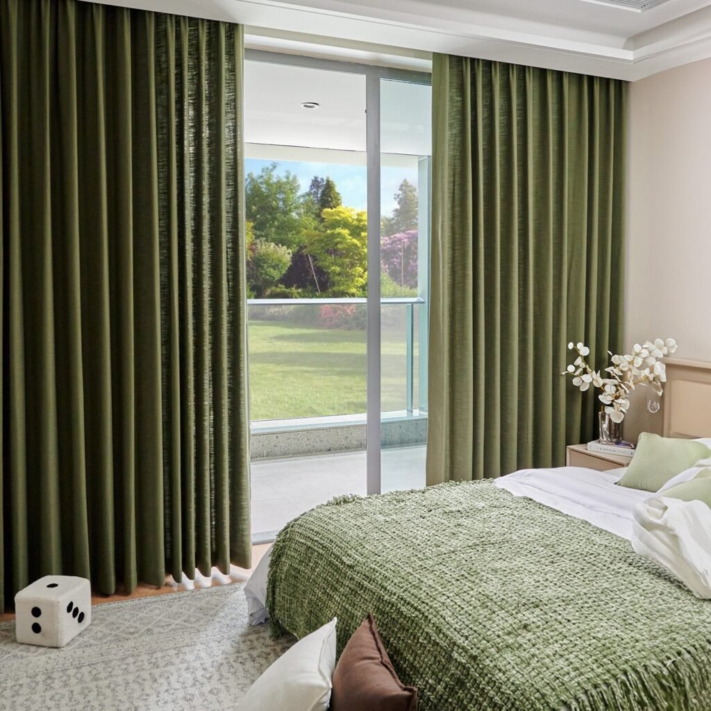 Charlotte Custom Linen and Cotton Blend Blackout Curtain