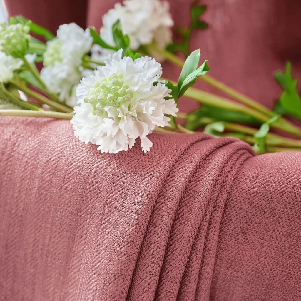 Charlotte Custom Linen and Cotton Blend Blackout Curtains