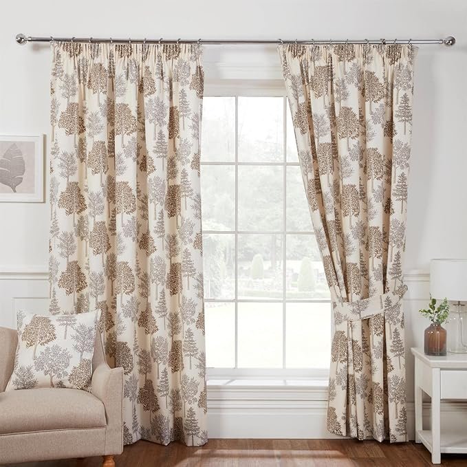 Coppice Light Filtering Pencil Pleat Curtains