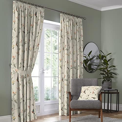 Dreams & Drapes – Natural Floral & Bird Curtains