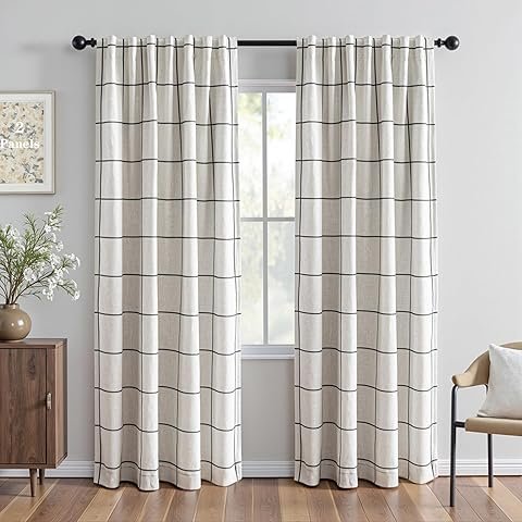 Elrene Home Fashions Brighton Windowpane Curtain