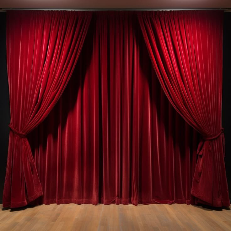 Red Stage curtains