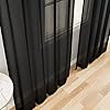 MYSTIC-HOME Sheer Curtains Black - Image 7