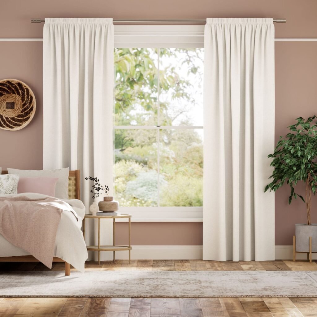 Mila Bone White Curtains