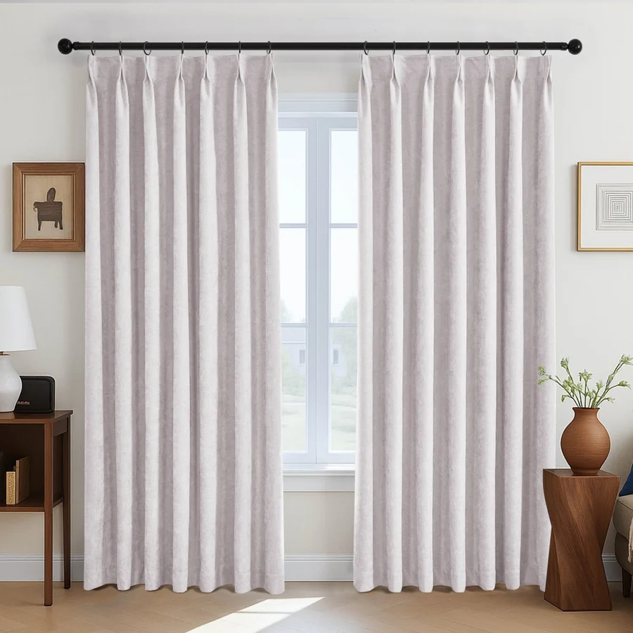 Nicolette Velvet 100% Total Blackout Custom Curtains