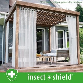 Outdoor Sheer Tab Top Curtain - Image 2