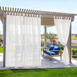 Outdoor Sheer Tab Top Curtain - Image 3