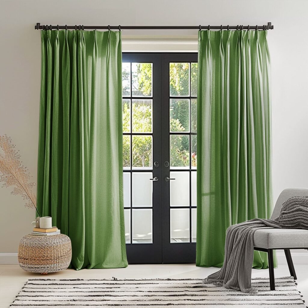 Sophia Custom Linen Blackout Curtains