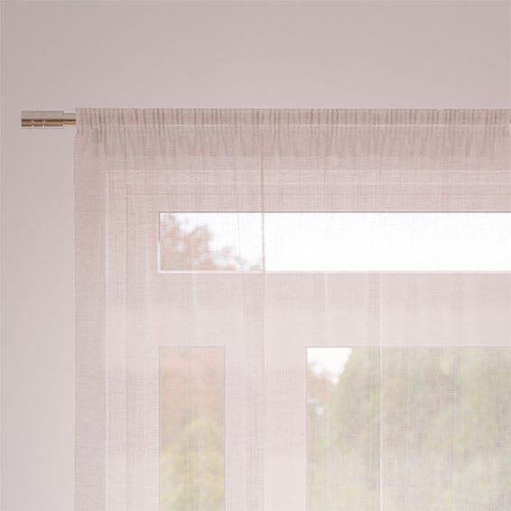 Thea Voile Rose Quartz Curtains