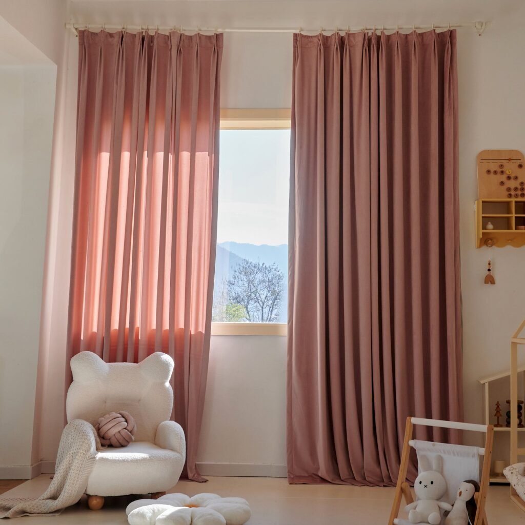 Vivianne Custom Dutch Velvet Blackout Curtain