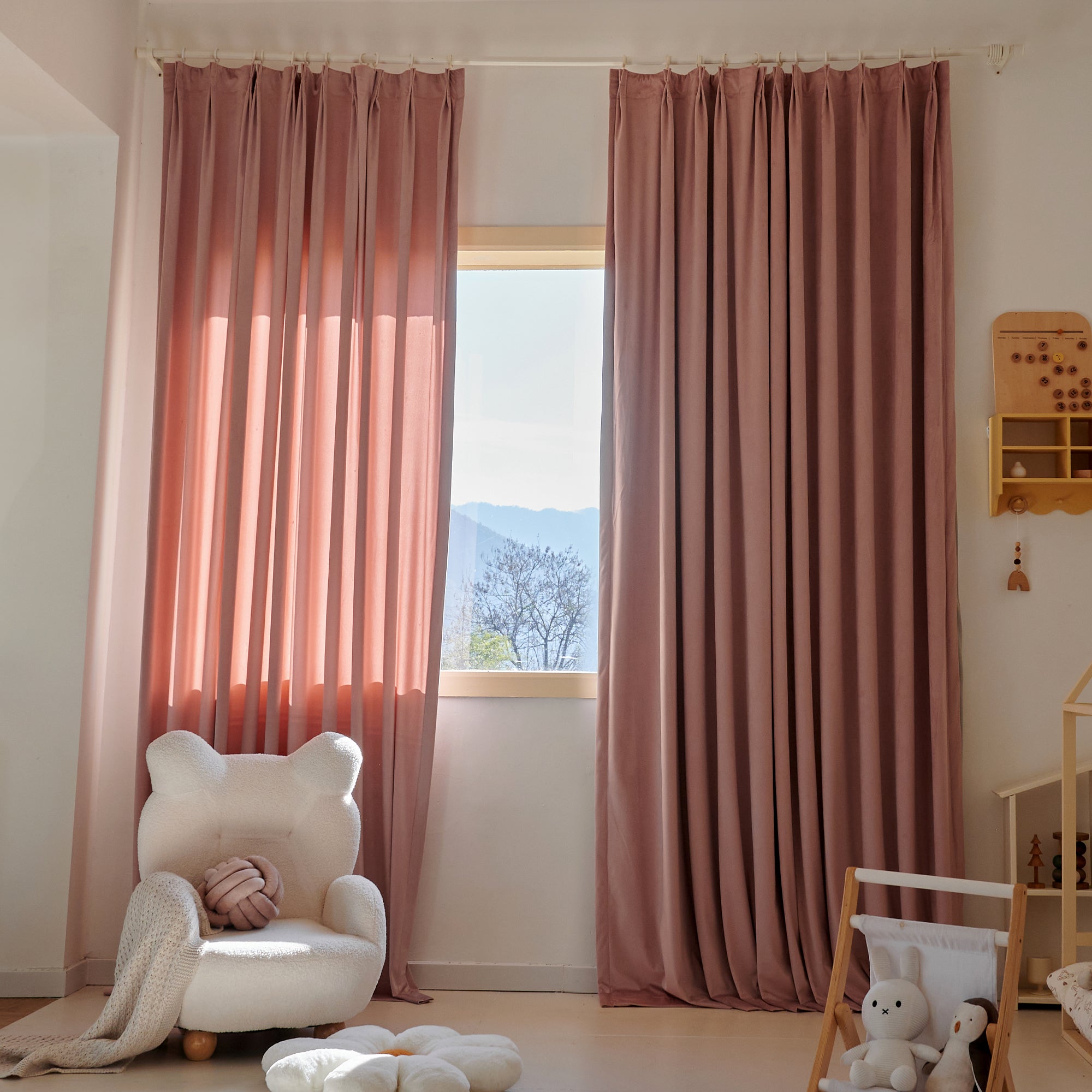 Vivianne Custom Dutch Velvet Blackout Curtain