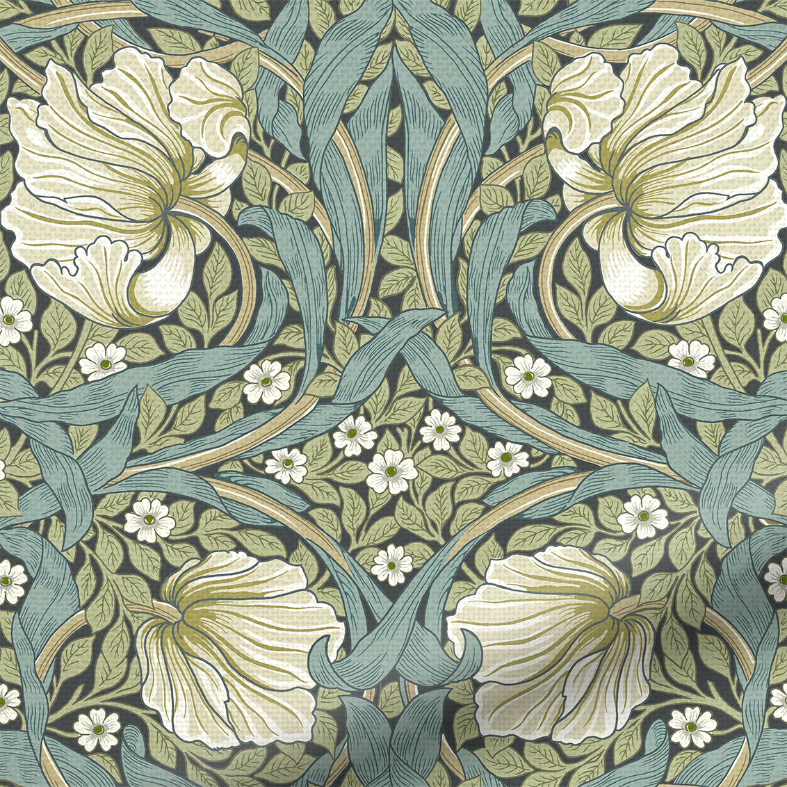 William Morris Pimpernel Sage Curtain - Image 2