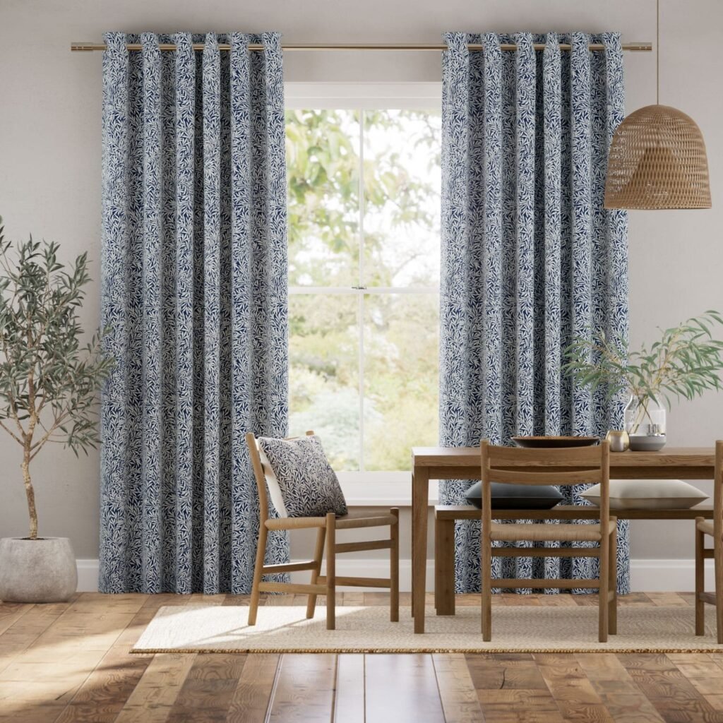 William Morris Willow Ink Curtains
