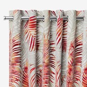 Palm Leaf Burnt Orange Curtains - Image 4