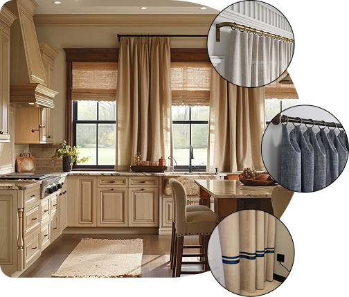 Kitchen Curtains in Dubai