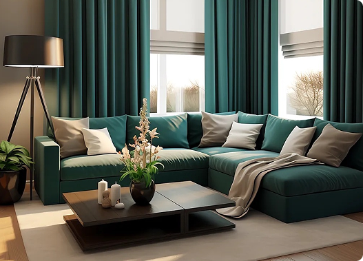 Living Room Curtains in Dubai