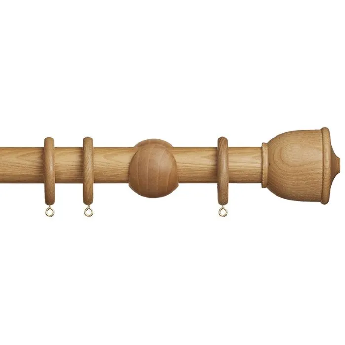 Eden Urn 35mm Wooden Curtain Pole