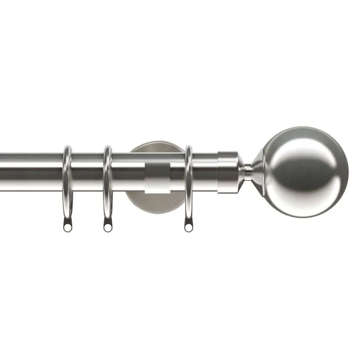 Sphere 28mm Metal Curtain Pole