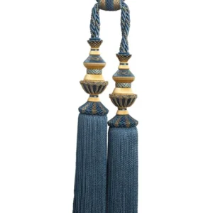 Trianon Lapis Double Tassel Tieback